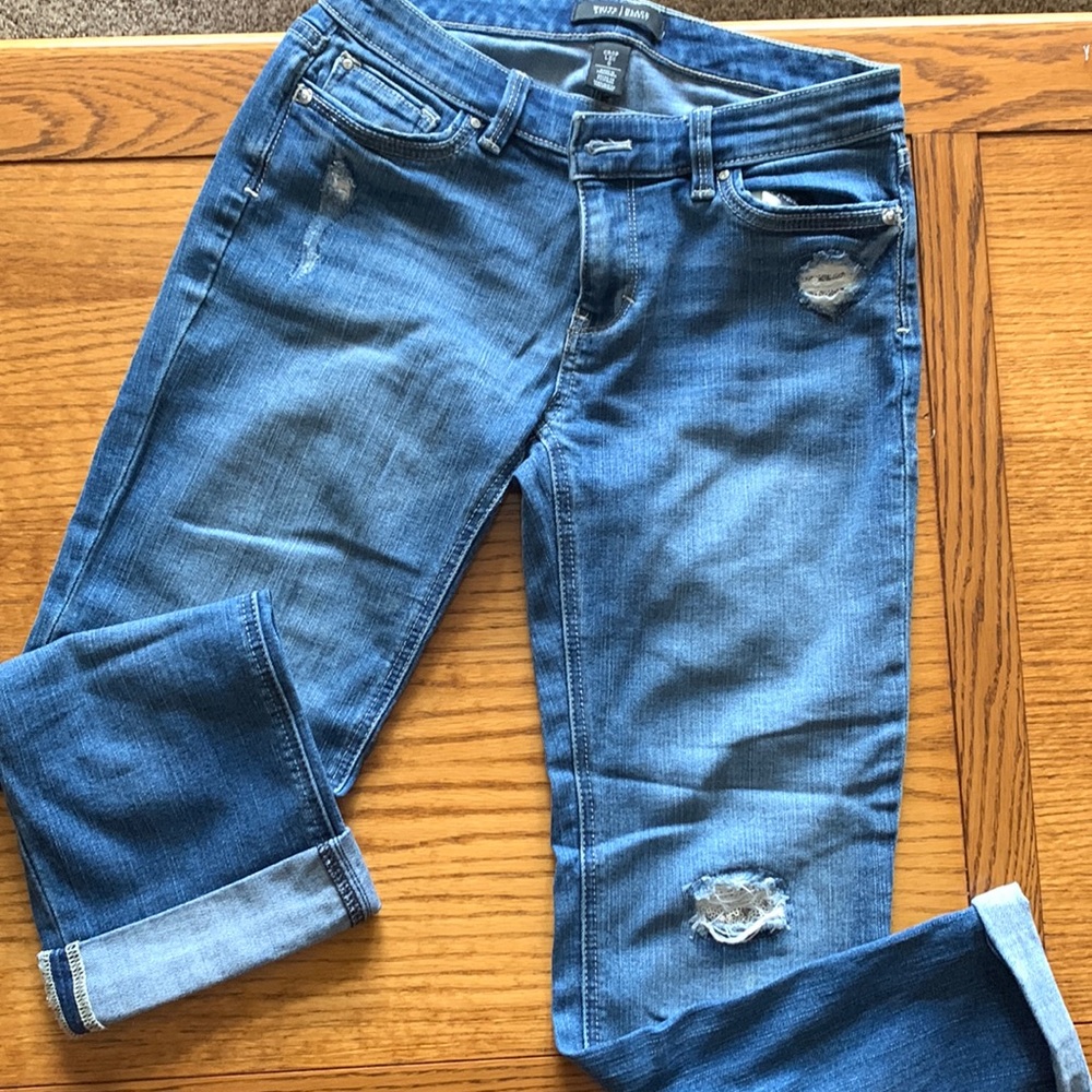 WHBM crop jeans size 0